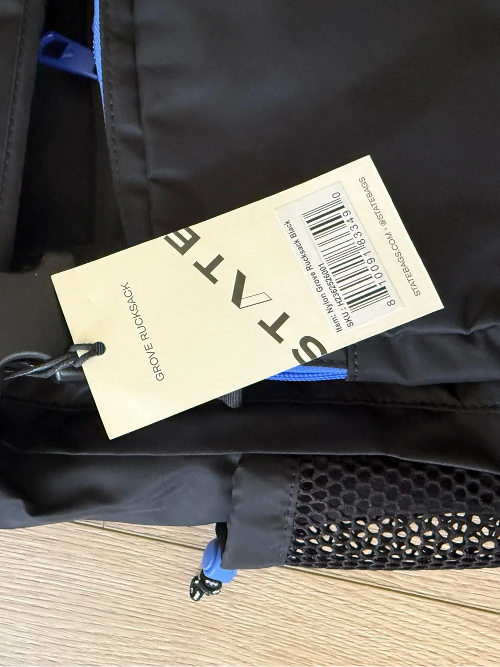 STATE Nylon Grove Rucksack Black Backpack- NWT